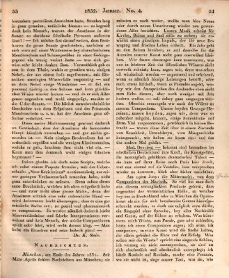 Allgemeine musikalische Zeitung Mittwoch 25. Januar 1832
