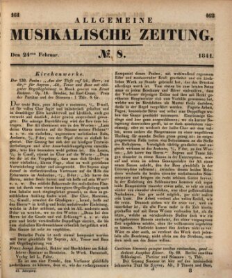 Allgemeine musikalische Zeitung Mittwoch 24. Februar 1841