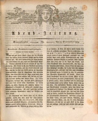 Abend-Zeitung Samstag 28. September 1805