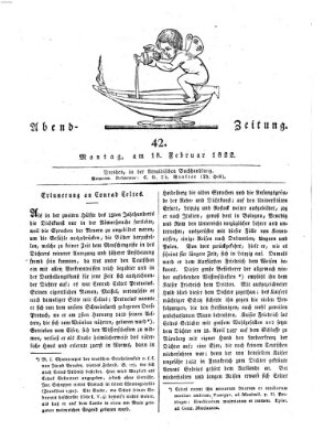 Abend-Zeitung Montag 18. Februar 1822