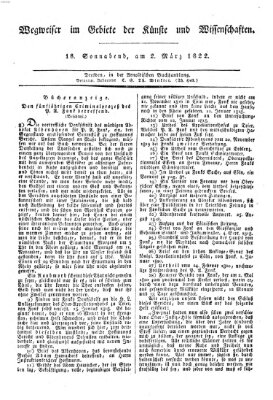 Abend-Zeitung Samstag 2. März 1822
