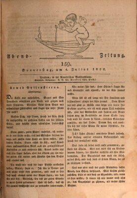 Abend-Zeitung Donnerstag 4. Juli 1822