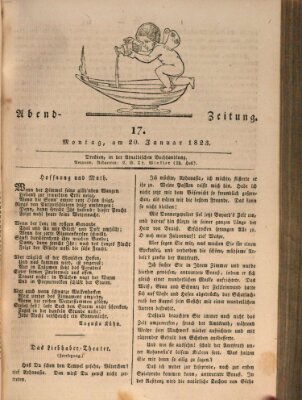 Abend-Zeitung Montag 20. Januar 1823