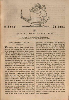Abend-Zeitung Freitag 24. Januar 1823
