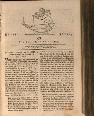 Abend-Zeitung Freitag 18. April 1823