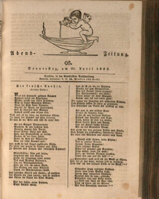 Abend-Zeitung Donnerstag 24. April 1823