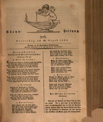 Abend-Zeitung Donnerstag 28. August 1823