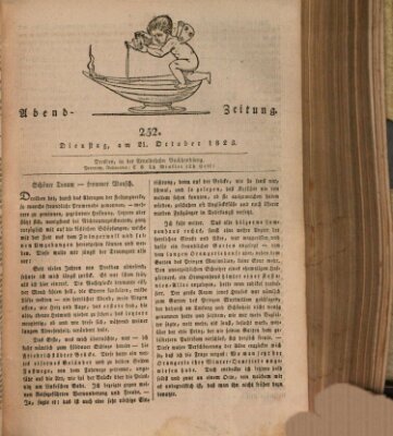 Abend-Zeitung Dienstag 21. Oktober 1823