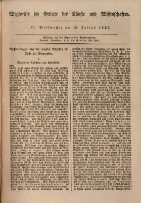 Abend-Zeitung Mittwoch 16. Juli 1823