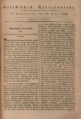 Abend-Zeitung Samstag 20. September 1823
