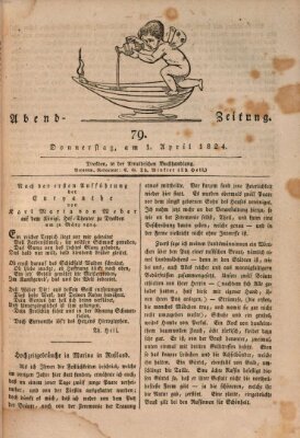 Abend-Zeitung Donnerstag 1. April 1824