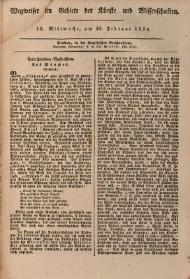 Abend-Zeitung Mittwoch 25. Februar 1824