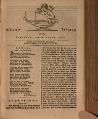 Abend-Zeitung Samstag 28. August 1824