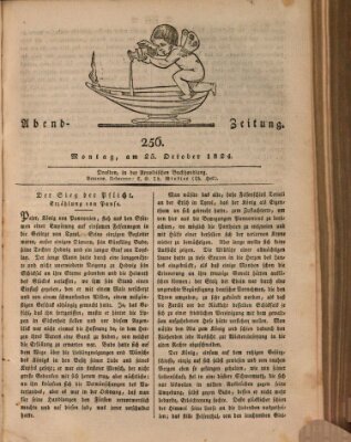 Abend-Zeitung Montag 25. Oktober 1824