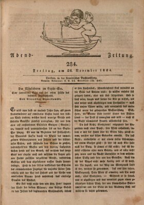 Abend-Zeitung Freitag 26. November 1824