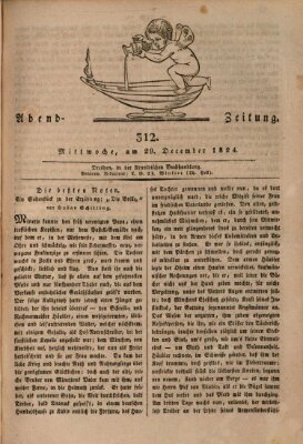 Abend-Zeitung Mittwoch 29. Dezember 1824