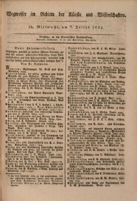 Abend-Zeitung Mittwoch 7. Juli 1824