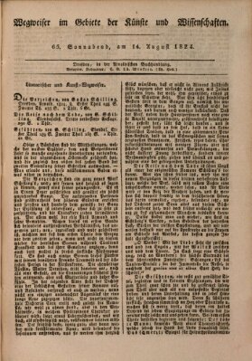 Abend-Zeitung Samstag 14. August 1824