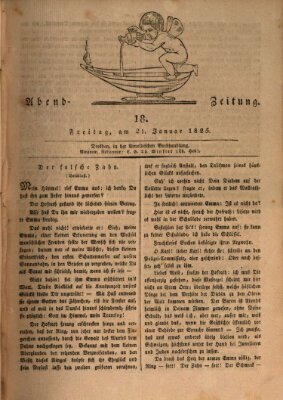 Abend-Zeitung Freitag 21. Januar 1825