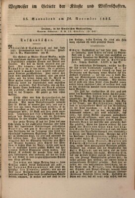 Abend-Zeitung Samstag 26. November 1825