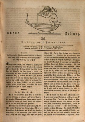 Abend-Zeitung Freitag 10. Februar 1826