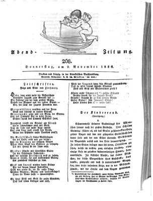 Abend-Zeitung Donnerstag 9. November 1826