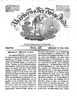 Ahasverus, der ewige Jude Mittwoch 10. November 1830