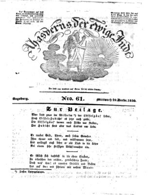 Ahasverus, der ewige Jude Mittwoch 29. Dezember 1830