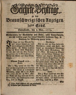 Braunschweigische Anzeigen Samstag 8. Mai 1779