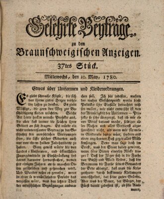 Braunschweigische Anzeigen Mittwoch 10. Mai 1780