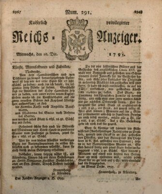 Kaiserlich privilegirter Reichs-Anzeiger (Allgemeiner Anzeiger der Deutschen) Mittwoch 16. Dezember 1795