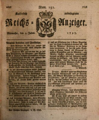 Kaiserlich privilegirter Reichs-Anzeiger (Allgemeiner Anzeiger der Deutschen) Mittwoch 5. Juli 1797