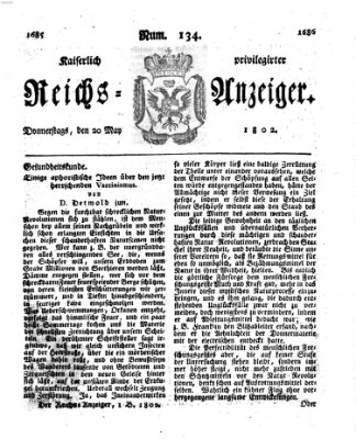 Kaiserlich privilegirter Reichs-Anzeiger (Allgemeiner Anzeiger der Deutschen) Donnerstag 20. Mai 1802