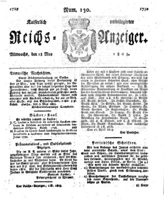 Kaiserlich privilegirter Reichs-Anzeiger (Allgemeiner Anzeiger der Deutschen) Mittwoch 18. Mai 1803