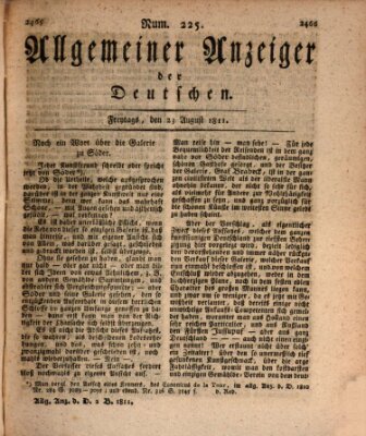 Allgemeiner Anzeiger der Deutschen Freitag 23. August 1811