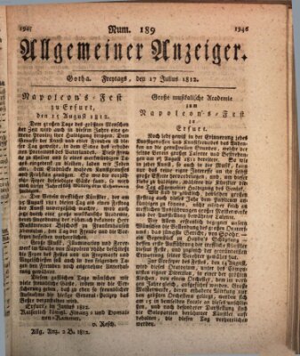Allgemeiner Anzeiger der Deutschen Freitag 17. Juli 1812