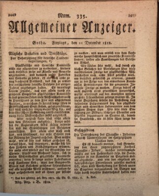 Allgemeiner Anzeiger der Deutschen Freitag 11. Dezember 1812