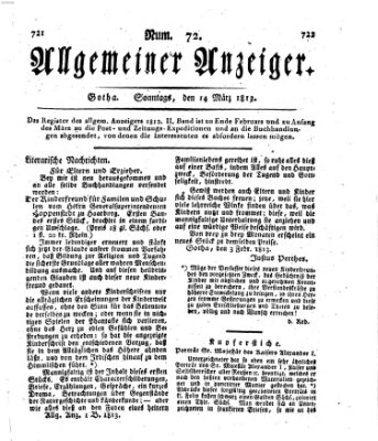 Allgemeiner Anzeiger der Deutschen Sonntag 14. März 1813