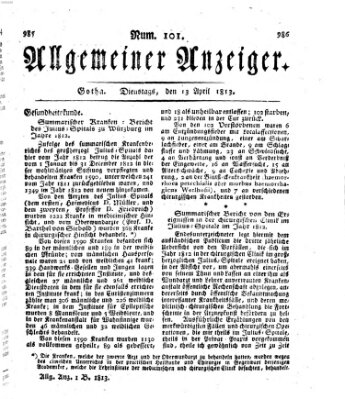 Allgemeiner Anzeiger der Deutschen Dienstag 13. April 1813