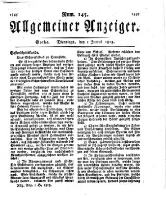 Allgemeiner Anzeiger der Deutschen Dienstag 1. Juni 1813