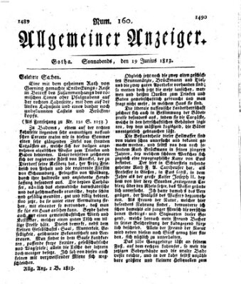 Allgemeiner Anzeiger der Deutschen Samstag 19. Juni 1813