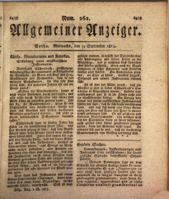 Allgemeiner Anzeiger der Deutschen Mittwoch 29. September 1813
