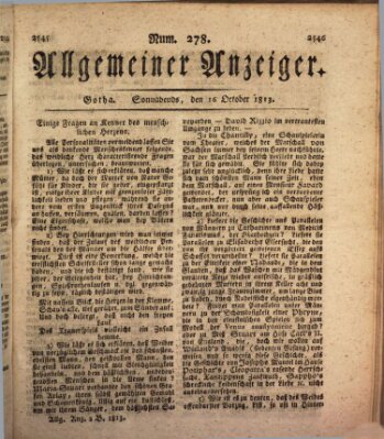 Allgemeiner Anzeiger der Deutschen Samstag 16. Oktober 1813