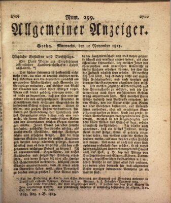 Allgemeiner Anzeiger der Deutschen Mittwoch 10. November 1813
