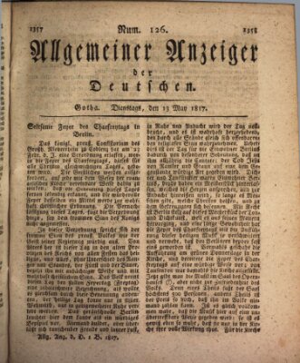 Allgemeiner Anzeiger der Deutschen Dienstag 13. Mai 1817