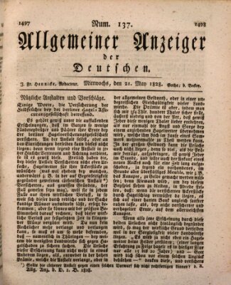 Allgemeiner Anzeiger der Deutschen Mittwoch 21. Mai 1828