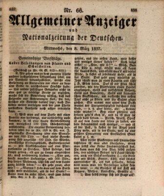 Allgemeiner Anzeiger und Nationalzeitung der Deutschen (Allgemeiner Anzeiger der Deutschen) Mittwoch 8. März 1837