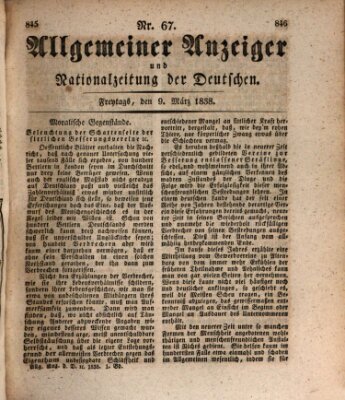 Allgemeiner Anzeiger und Nationalzeitung der Deutschen (Allgemeiner Anzeiger der Deutschen) Freitag 9. März 1838