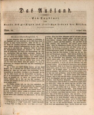Das Ausland Montag 4. April 1831