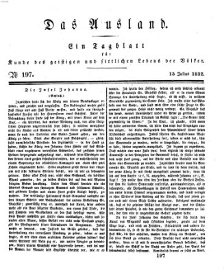 Das Ausland Sonntag 15. Juli 1832